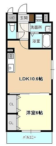 ウィル 5階 1LDK 賃貸物件詳細