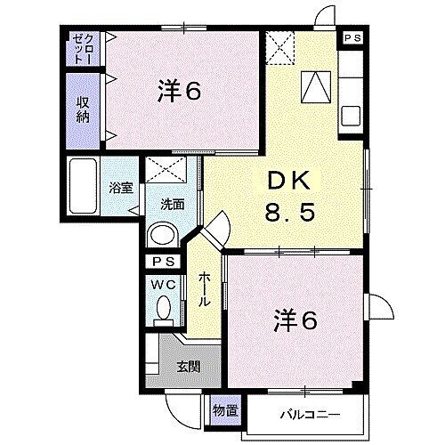 エテルノセルバ　Ｂ 1階 2DK 賃貸物件詳細