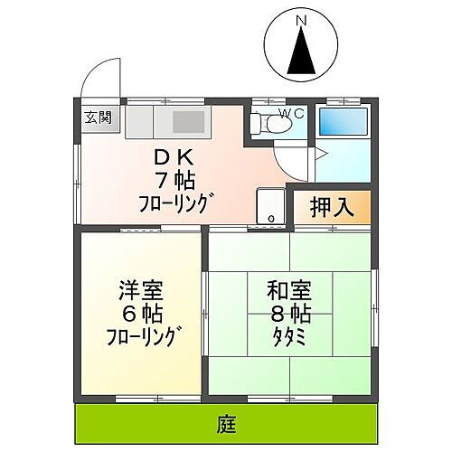 王田ハウス　５ 2DK 賃貸物件詳細