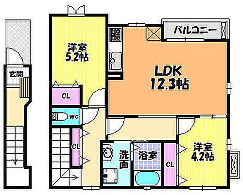 大阪府河内長野市松ケ丘中町 賃貸アパート