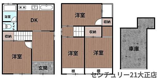 大阪府大阪市大正区南恩加島5丁目3-17 木津川駅 4LDK 一戸建て 賃貸物件詳細