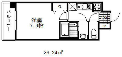 エスライズ新神戸２ 2階 1K 賃貸物件詳細