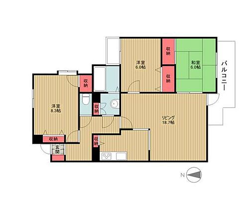 パルナス岳見町 1階 3LDK 賃貸物件詳細