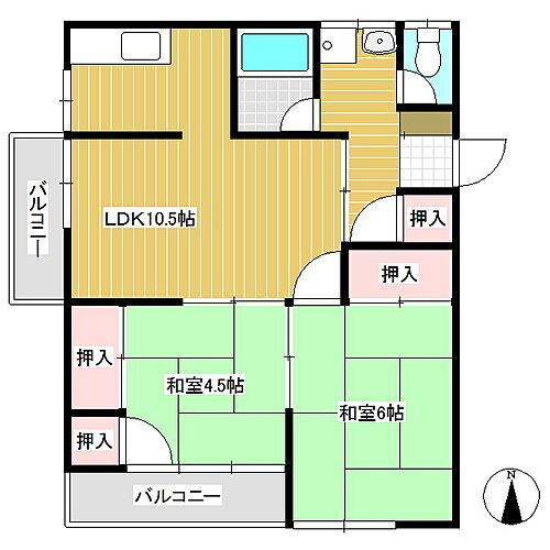 長野県小諸市大字柏木 平原駅 2LDK アパート 賃貸物件詳細