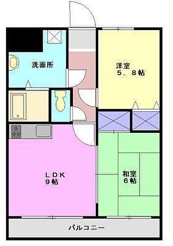 ダイケンプラザ福山 6階 2LDK 賃貸物件詳細