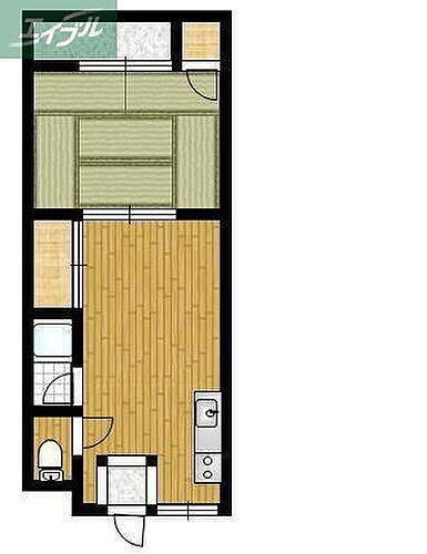 岡山県岡山市北区旭本町 清輝橋駅 1LDK アパート 賃貸物件詳細