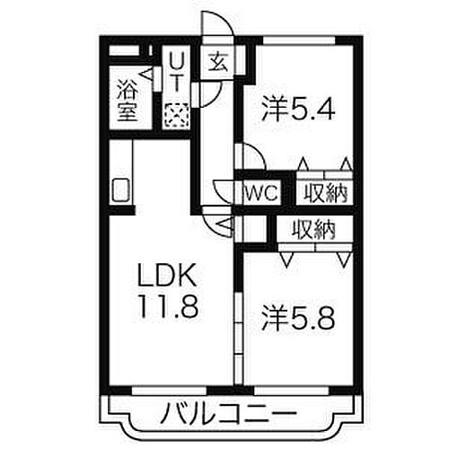 ユーミー　ル　ボア　ジョリ 3階 2LDK 賃貸物件詳細