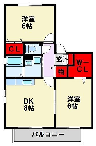 福岡県北九州市八幡西区真名子2丁目11-22 新木屋瀬駅 2DK アパート 賃貸物件詳細