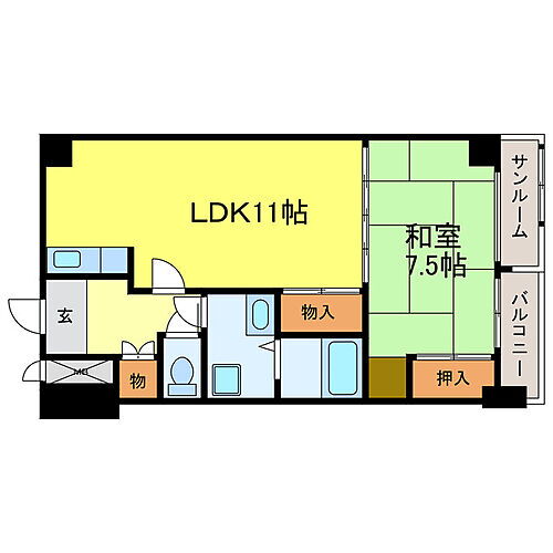 滋賀県大津市粟津町 石山駅 1LDK マンション 賃貸物件詳細
