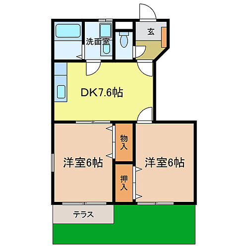 大阪府大阪狭山市池尻北2丁目 狭山駅 2DK アパート 賃貸物件詳細