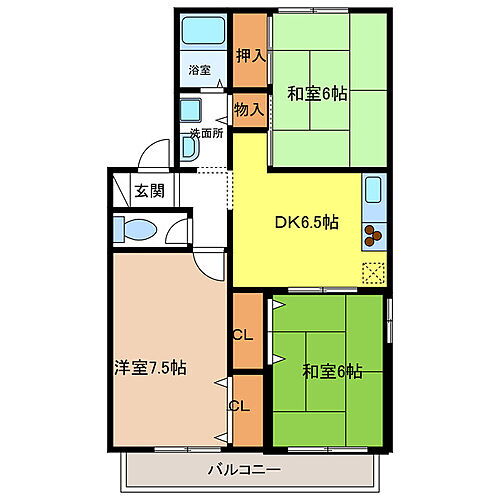 紙屋ハウス３番館 1階 3DK 賃貸物件詳細
