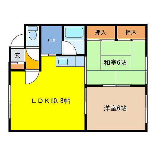 ハートランドＩＩ 2階 2LDK 賃貸物件詳細