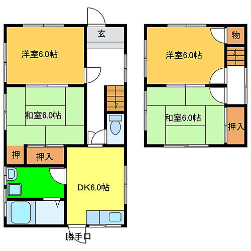 北島江尻戸建１ 4DK 賃貸物件詳細