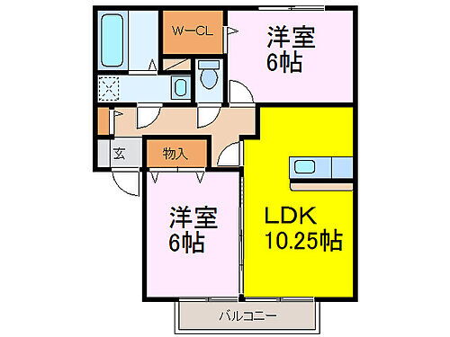 ハート・レイ彩佳Ｃ 1階 2LDK 賃貸物件詳細
