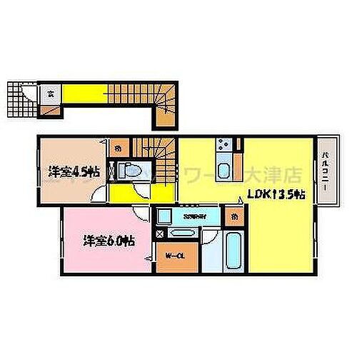 滋賀県大津市園山2丁目 石山駅 2LDK アパート 賃貸物件詳細