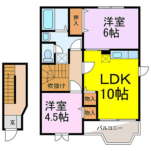 埼玉県羽生市東3丁目 羽生駅 2LDK アパート 賃貸物件詳細
