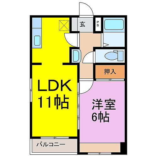ブルーベイＹａｇｙｕ２ 2階 1LDK 賃貸物件詳細