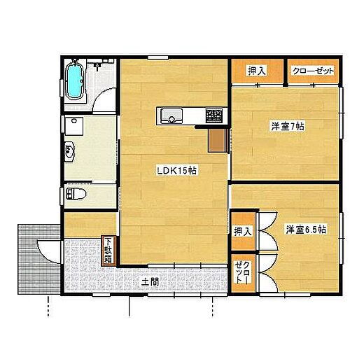 山口県下関市千鳥ケ丘町 2LDK 一戸建て 賃貸物件詳細