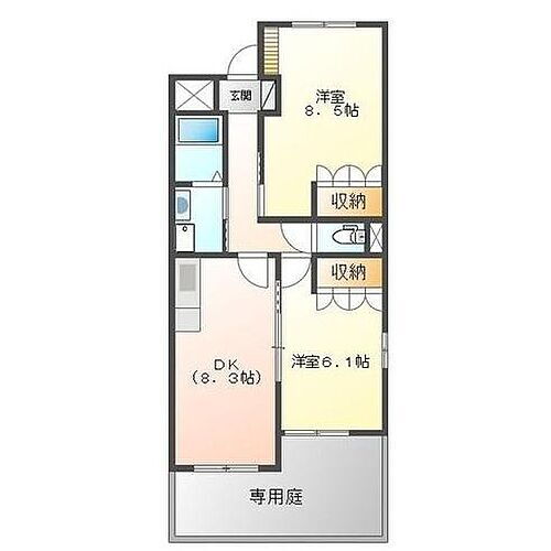 鹿児島県姶良市平松 姶良駅 2DK アパート 賃貸物件詳細