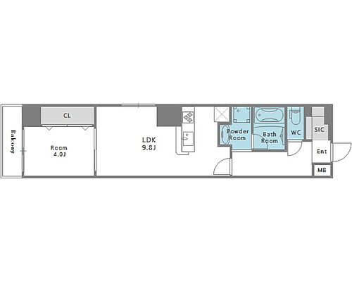 ＡＭＢＩＴＩＯＵＳ鎗屋町 10階 1LDK 賃貸物件詳細