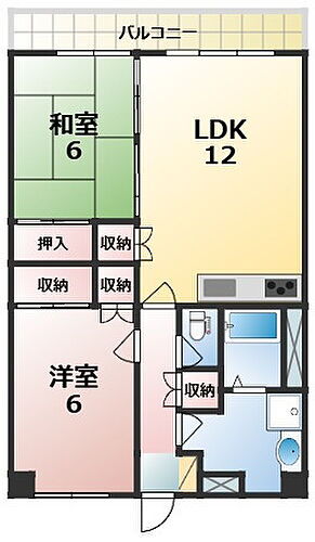 ル・ソレイユ 5階 2LDK 賃貸物件詳細