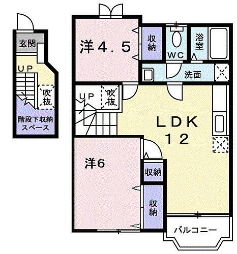 フローラル　ＩＩ 2階 2LDK 賃貸物件詳細