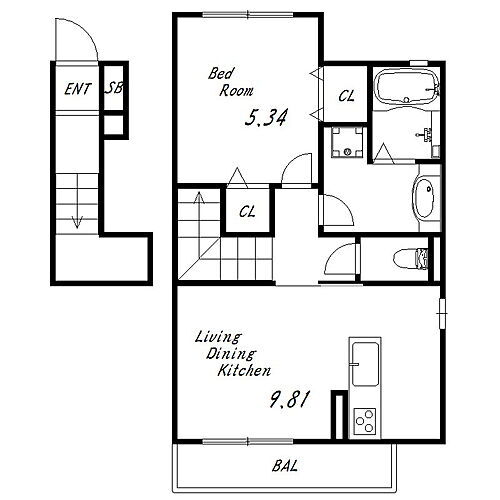 兵庫県三木市福井１丁目 賃貸アパート