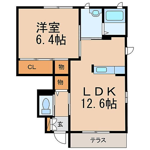 和歌山県和歌山市朝日 岡崎前駅 1LDK アパート 賃貸物件詳細