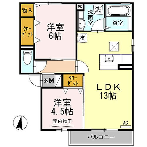 広島県福山市平成台26-30 大門駅 2LDK アパート 賃貸物件詳細