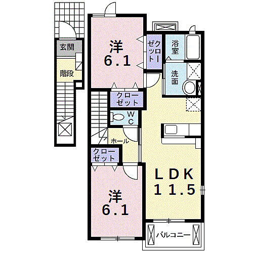 愛知県常滑市西之口4丁目12番地1 大野町駅 2LDK アパート 賃貸物件詳細