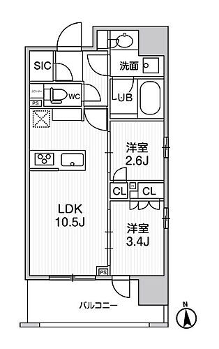 東京都台東区元浅草1丁目4-4 新御徒町駅 2LDK マンション 賃貸物件詳細