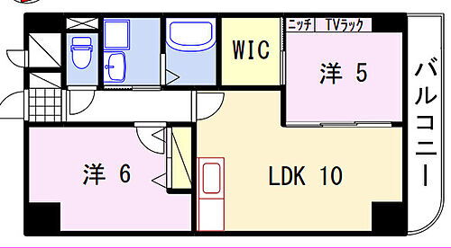 オーセント飯田 4階 2LDK 賃貸物件詳細