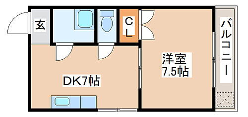 兵庫県神戸市兵庫区神田町 大倉山駅 1DK マンション 賃貸物件詳細