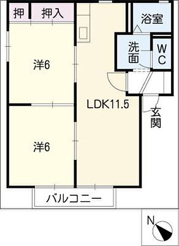 三重県松阪市大黒田町 松阪駅 2LDK アパート 賃貸物件詳細