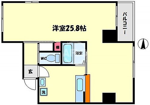ＭＲＫ　ＥＤＯＢＯＲＩ 6階 1K 賃貸物件詳細