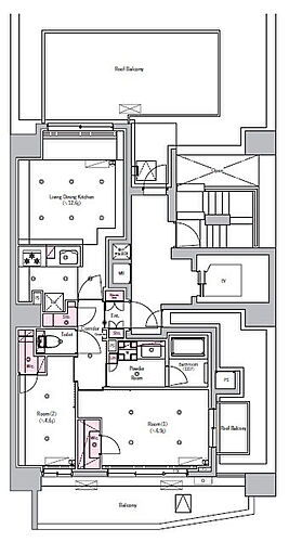 東京都板橋区板橋1丁目 新板橋駅 2LDK マンション 賃貸物件詳細