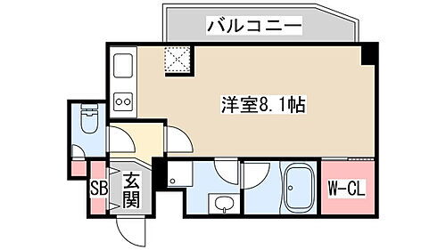 ベルフェリーク新神戸 2階 1K 賃貸物件詳細