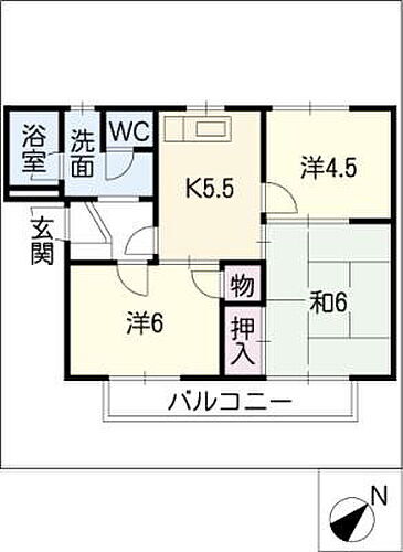 フレグランスオオクラ 2階 3K 賃貸物件詳細