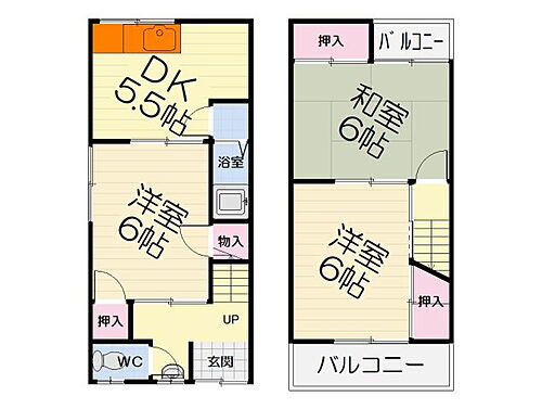 大阪府堺市西区上野芝向ヶ丘町１丁 賃貸一戸建て