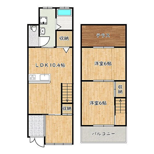 大阪府羽曳野市恵我之荘６丁目 テラスハウス