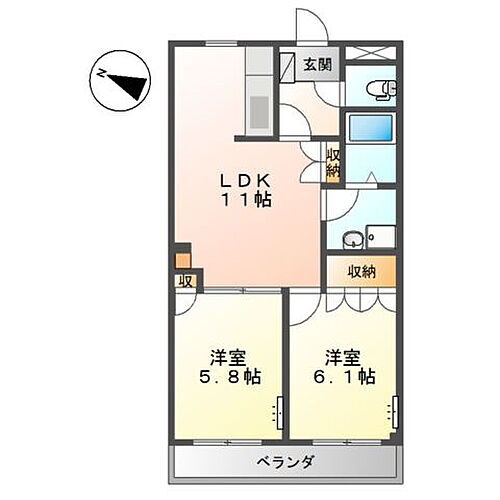愛媛県西条市新田 伊予西条駅 2LDK アパート 賃貸物件詳細