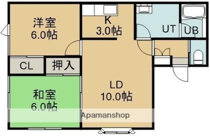 北海道北斗市追分1丁目 七重浜駅 2LDK アパート 賃貸物件詳細