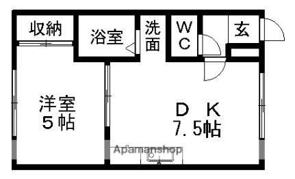 北海道札幌市豊平区月寒東二条20丁目 福住駅 1DK アパート 賃貸物件詳細