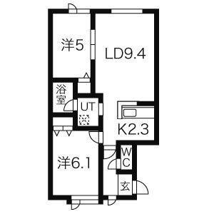 カルテット　Ｉ 2階 2LDK 賃貸物件詳細