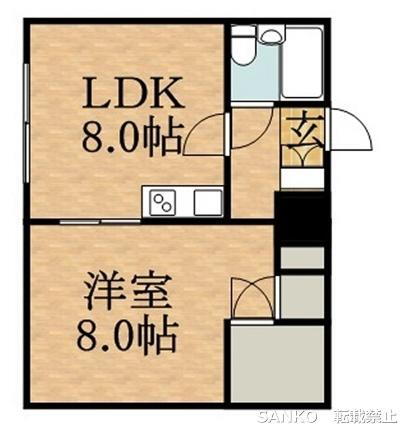 北海道札幌市北区北二十四条西14丁目 八軒駅 1LDK アパート 賃貸物件詳細