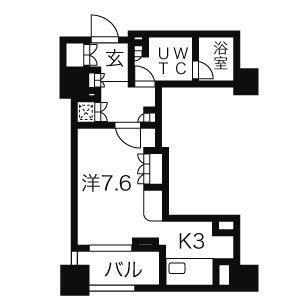 北海道札幌市中央区大通西6丁目 大通駅 1K マンション 賃貸物件詳細