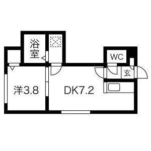 北海道札幌市豊平区美園四条5丁目 美園駅 1DK アパート 賃貸物件詳細