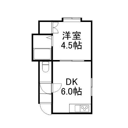 北海道札幌市白石区南郷通18丁目北 南郷１８丁目駅 1DK アパート 賃貸物件詳細