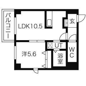 北海道札幌市豊平区中の島一条4丁目 中の島駅 1LDK マンション 賃貸物件詳細