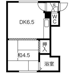 北海道札幌市豊平区平岸二条6丁目 平岸駅 1DK アパート 賃貸物件詳細